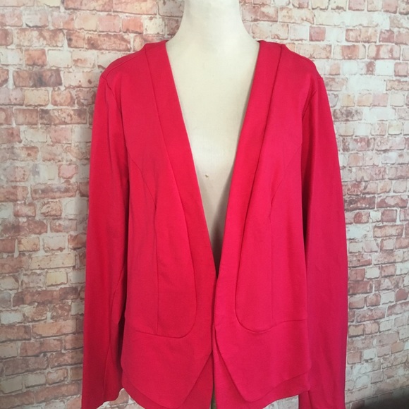 Torrid Pink Ponte Cutaway Blazer - Picture 4 of 6